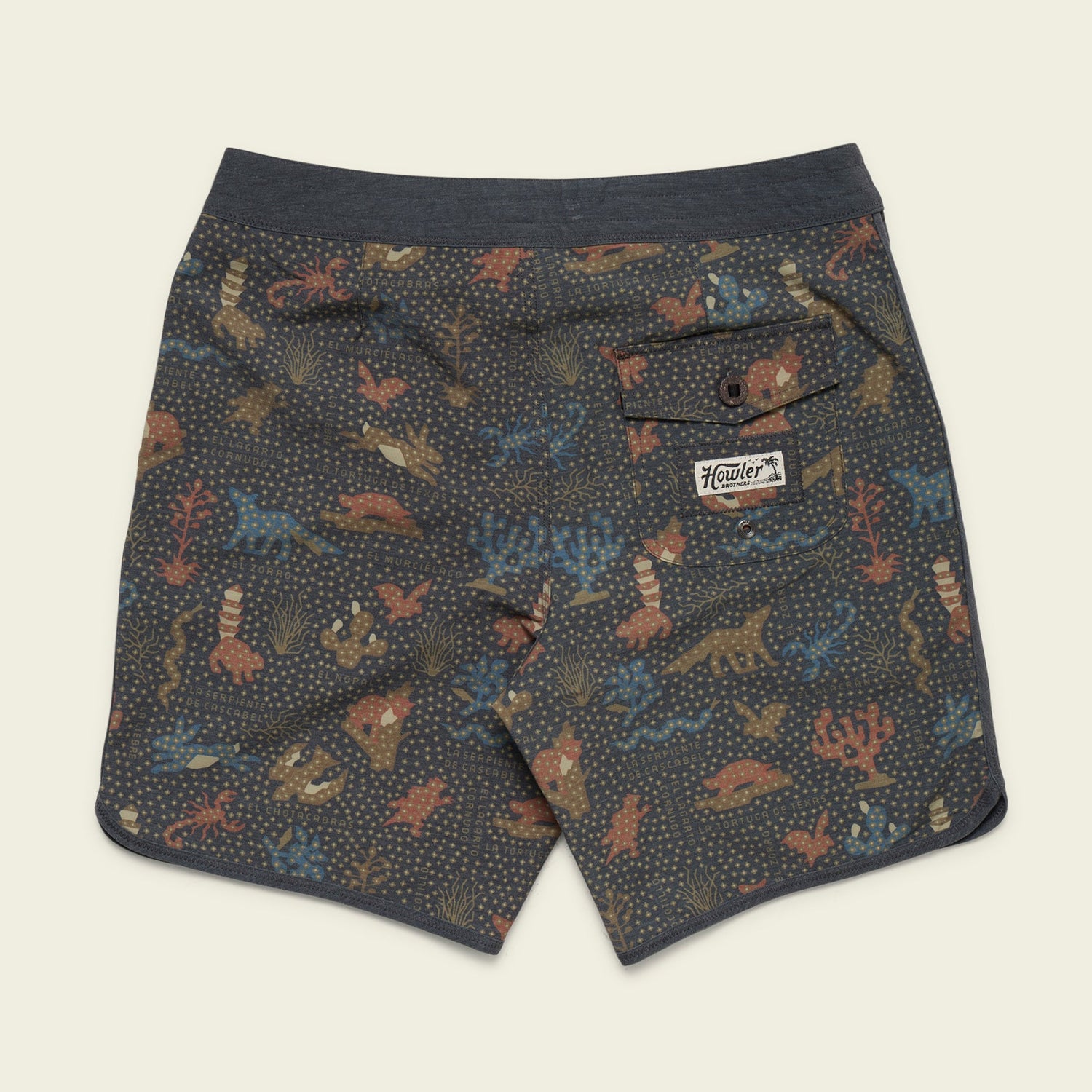 Bruja Boardshorts 18.5" - Ecosistema : Antique Black - View 8