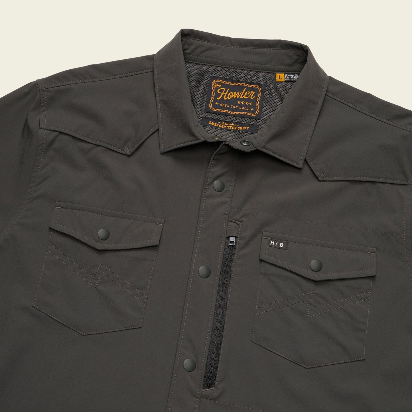 Emerger Tech Longsleeve - Antique Black - View 3