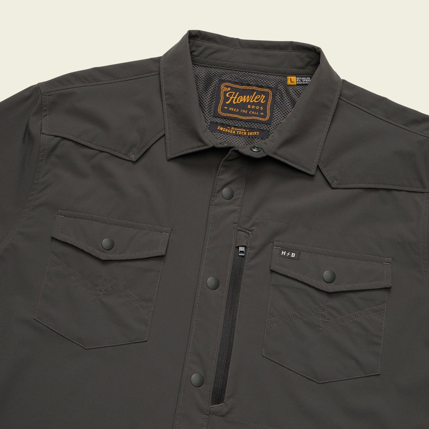 Emerger Tech Longsleeve - Antique Black - View 3