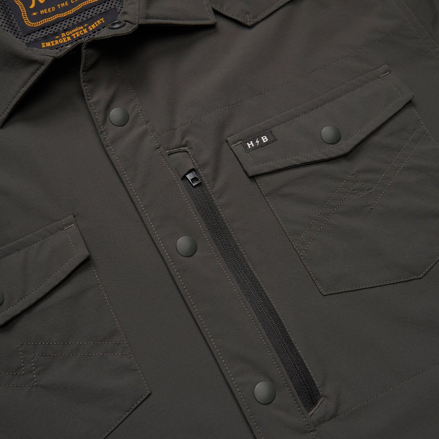 Emerger Tech Longsleeve - Antique Black - View 6
