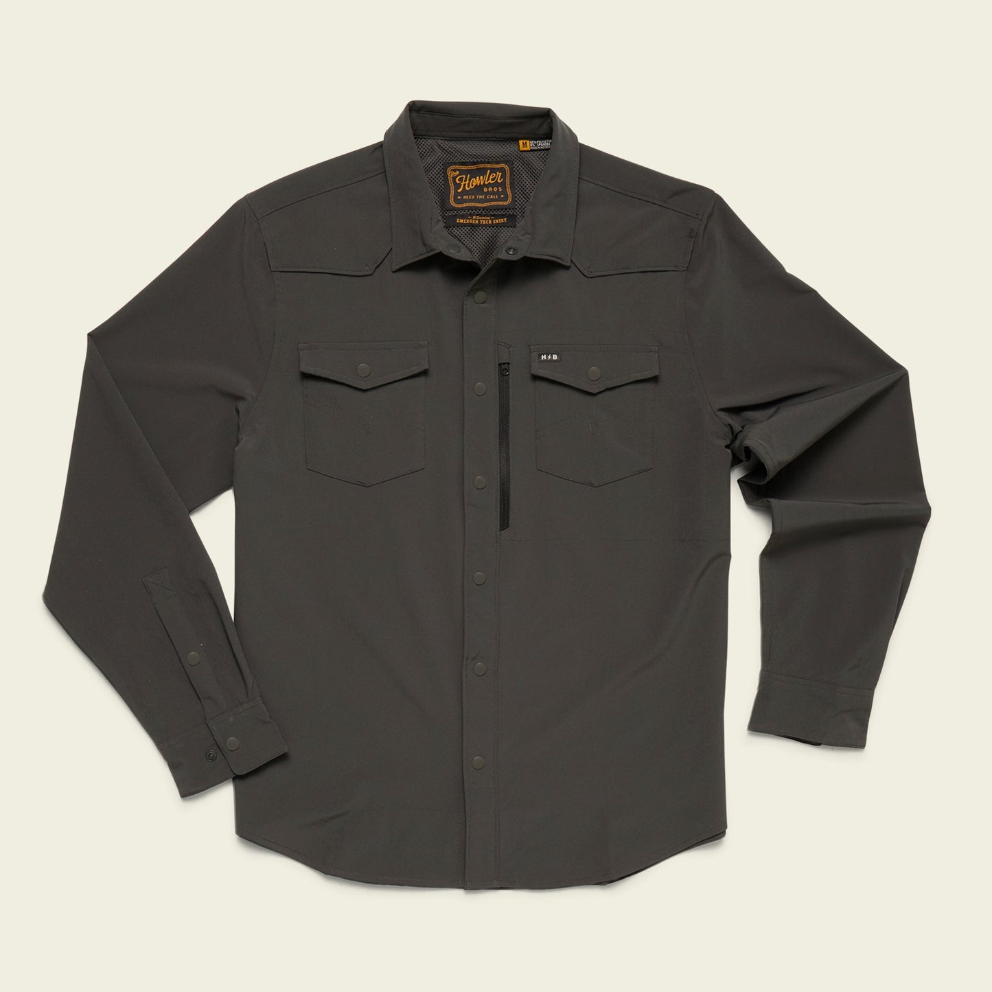 Emerger Tech Longsleeve - Antique Black - View 1