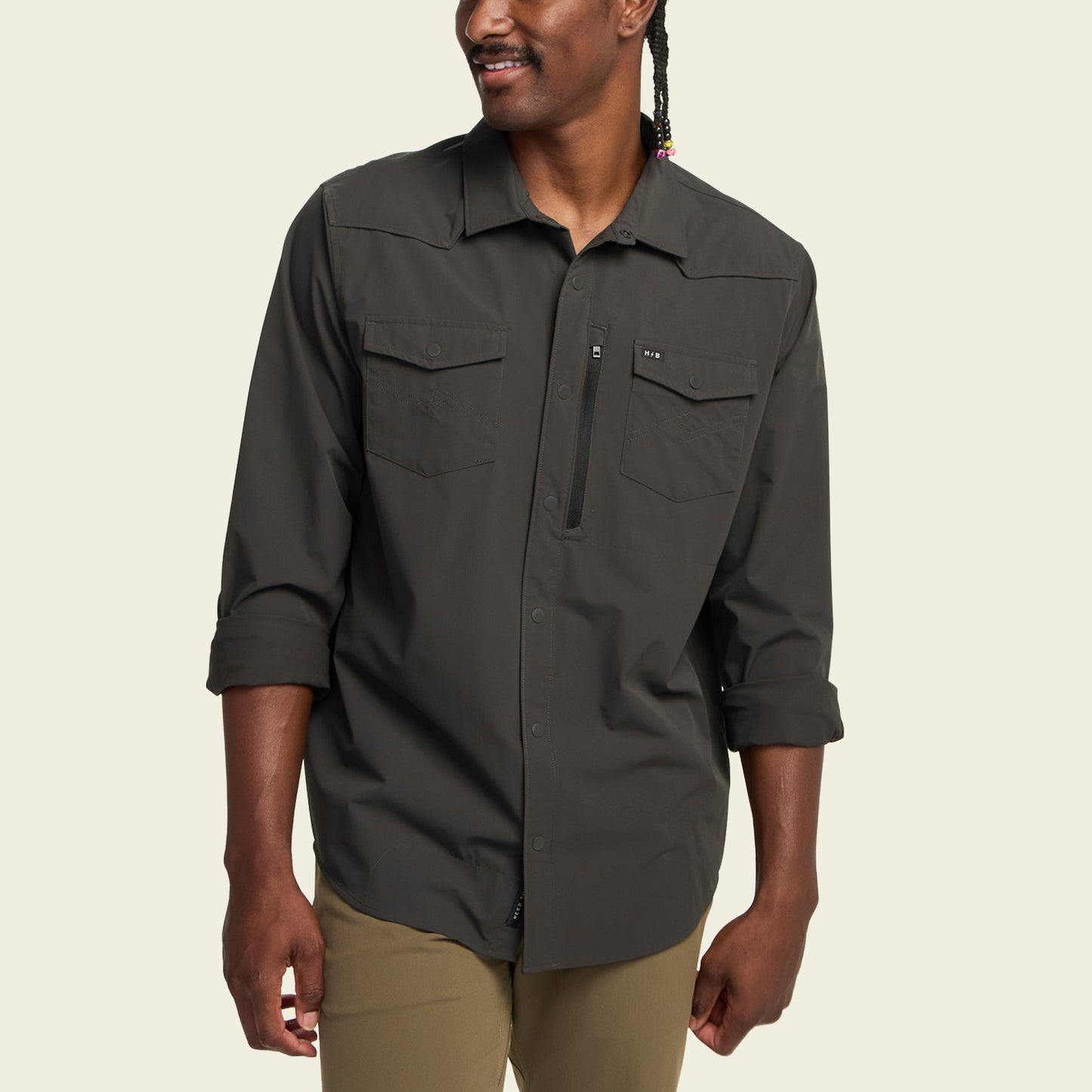 Emerger Tech Longsleeve - Antique Black - View 4