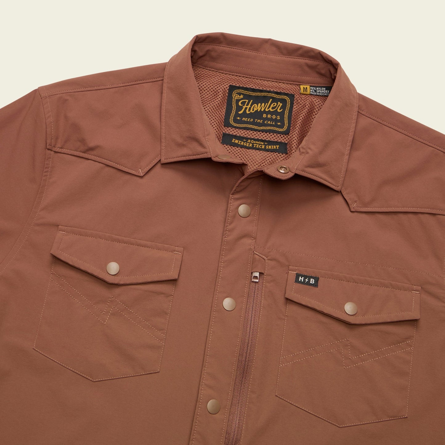 Emerger Tech Longsleeve - Mink Brown - View 3