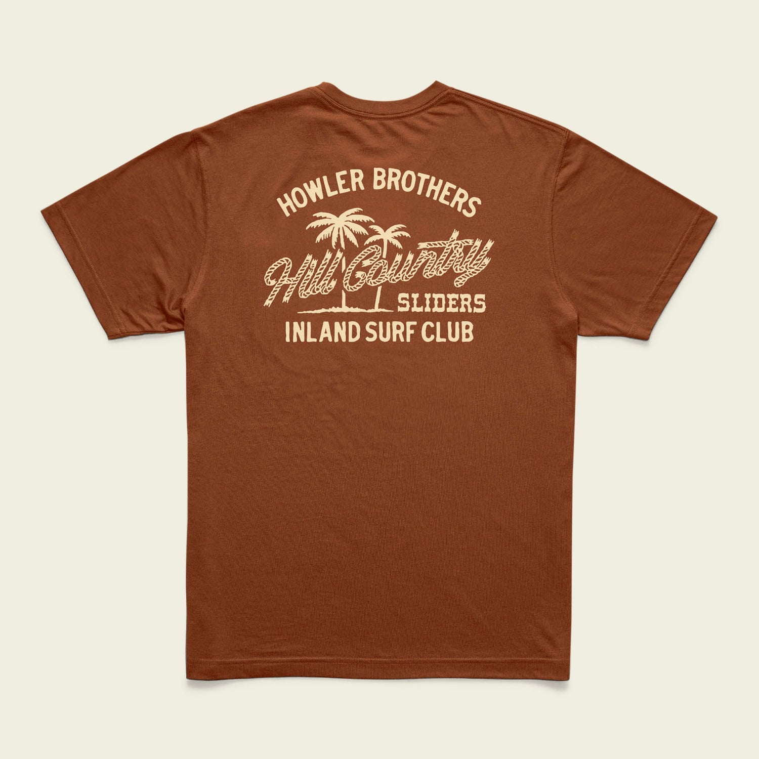 HCS Inland Surf Club Cotton T-Shirt - Caramel