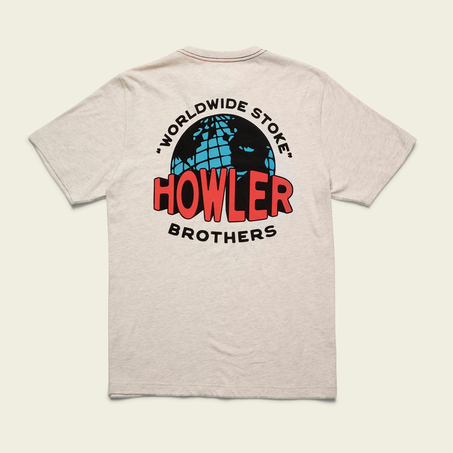 Worldwide Howler Cotton T-Shirt - Grey Heather