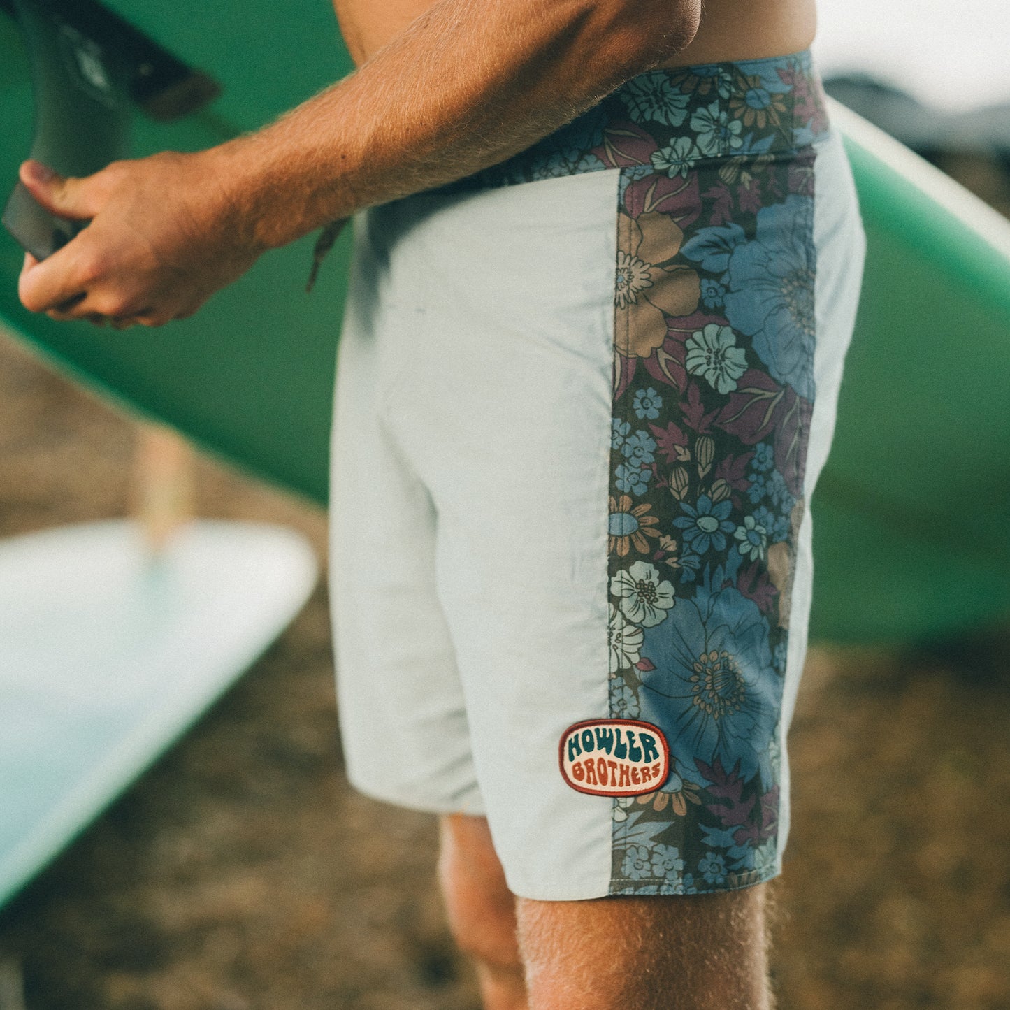 Ensueño Boardshorts 18" - Flower Power : Pool Blue - View 2