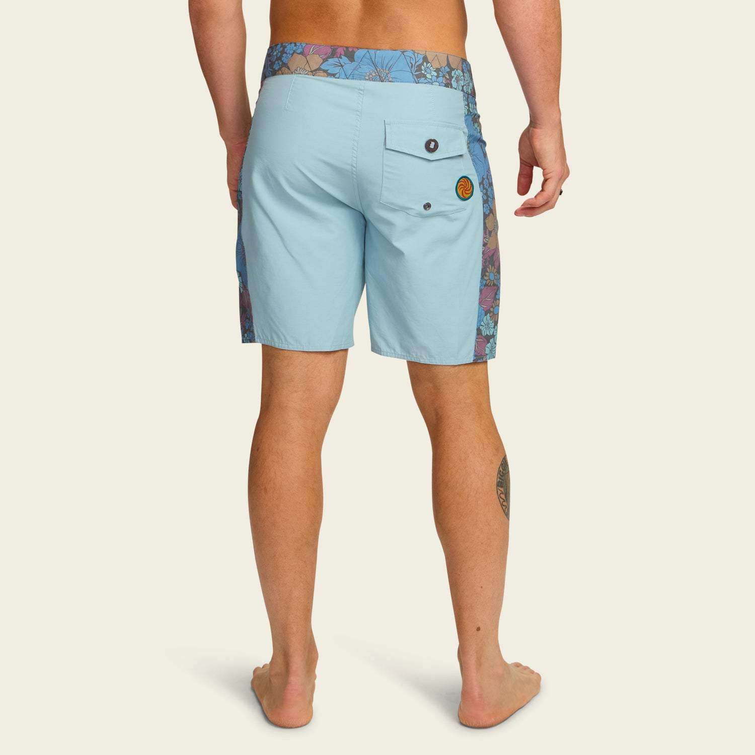 Ensueño Boardshorts 18" - Flower Power : Pool Blue - View 4