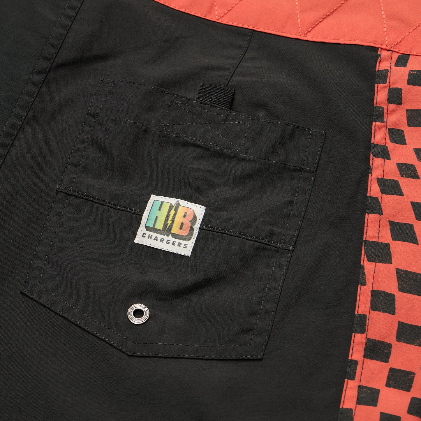 Ensueño Boardshorts 18" - Warped Checkers : Antique Black - View 5