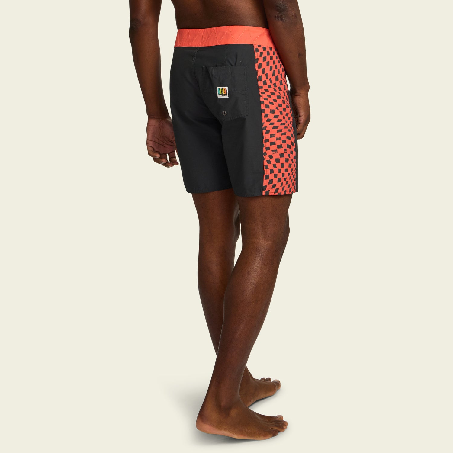 Ensueño Boardshorts 18" - Warped Checkers : Antique Black - View 4