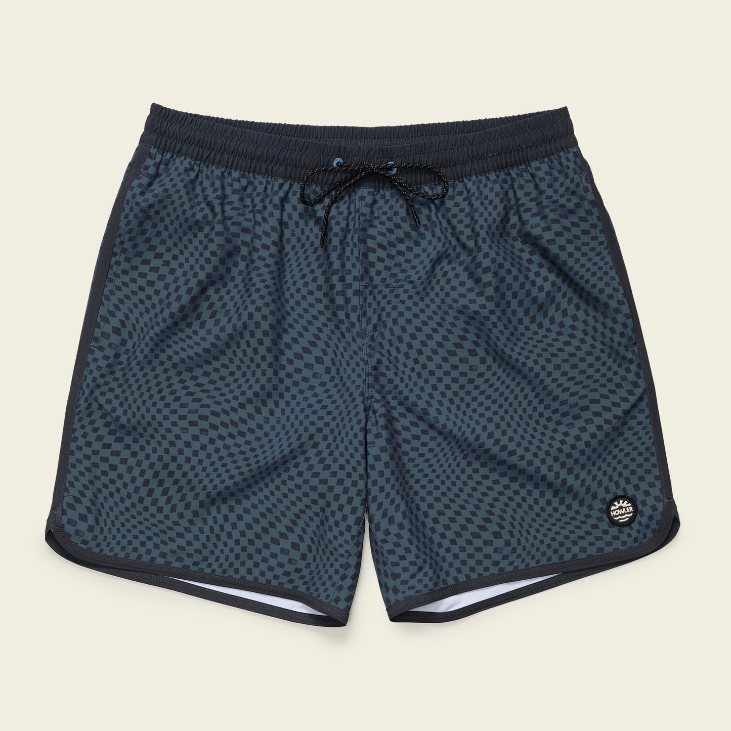 Warlock Tech Boardshorts 17" - Warped Checkers : Dark Slate - View 1