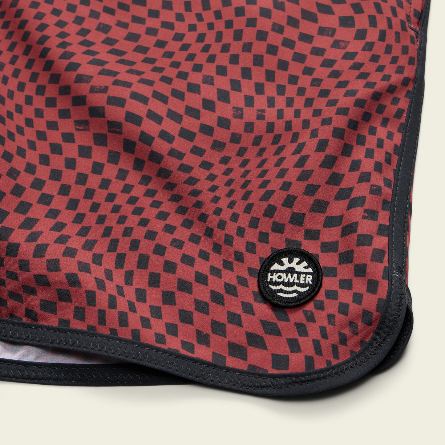 Warlock Tech Boardshorts 17" - Warped Checkers : Red River - View 6