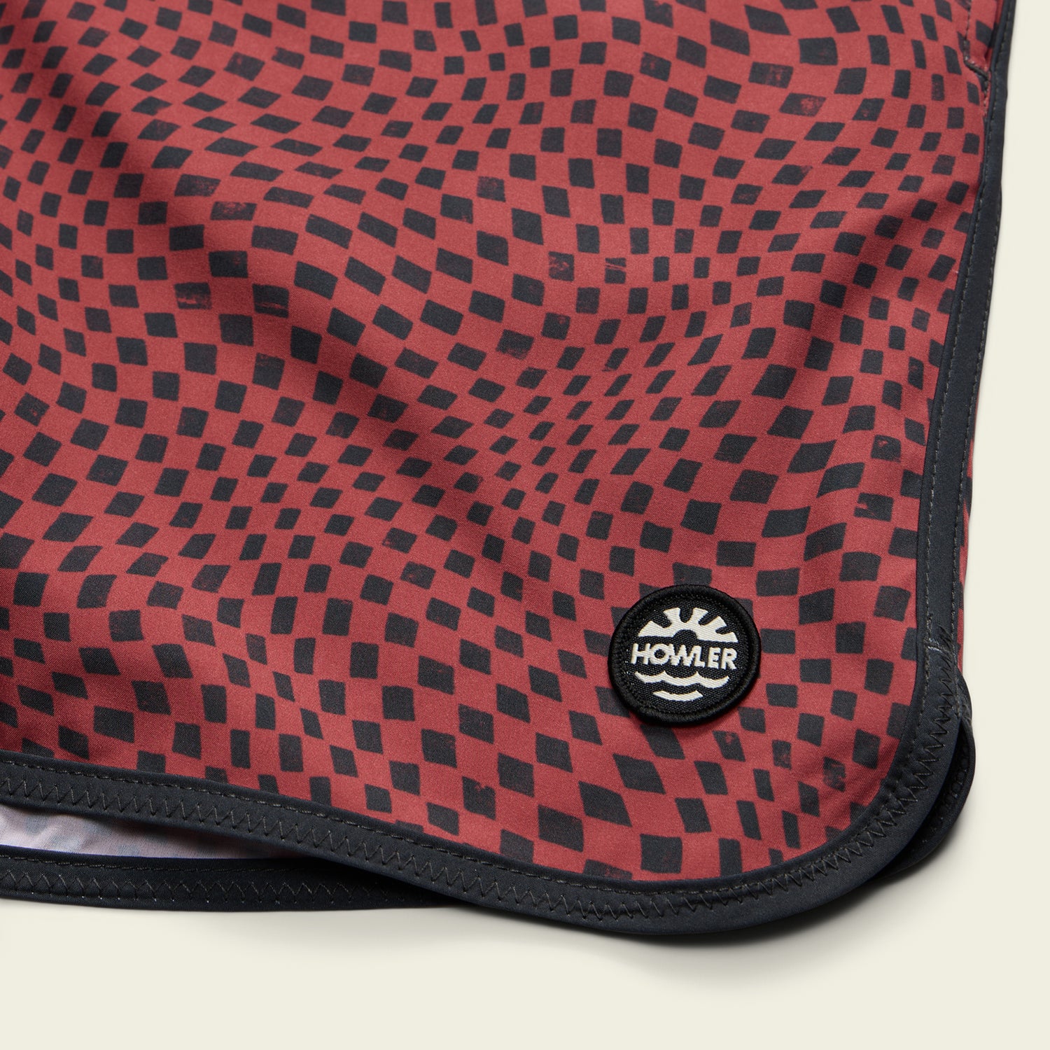 Warlock Tech Boardshorts 17" - Warped Checkers : Red River - View 6