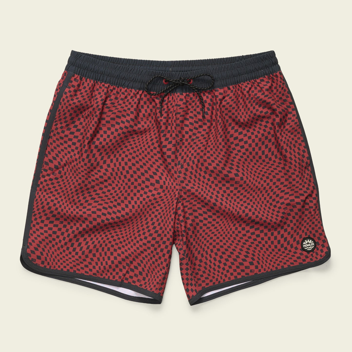 Warlock Tech Boardshorts 17" - Warped Checkers : Red River - View 1