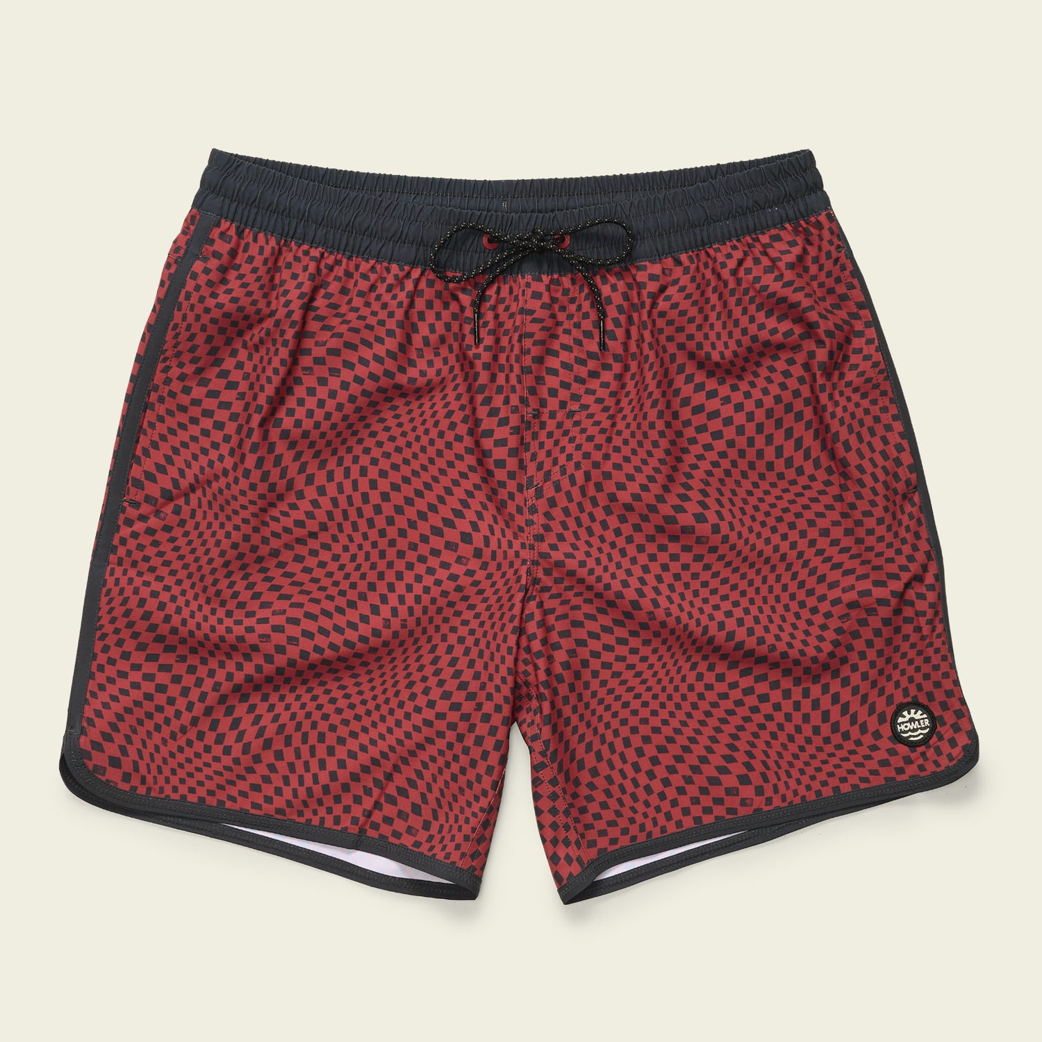 Warlock Tech Boardshorts 17" - Warped Checkers : Red River