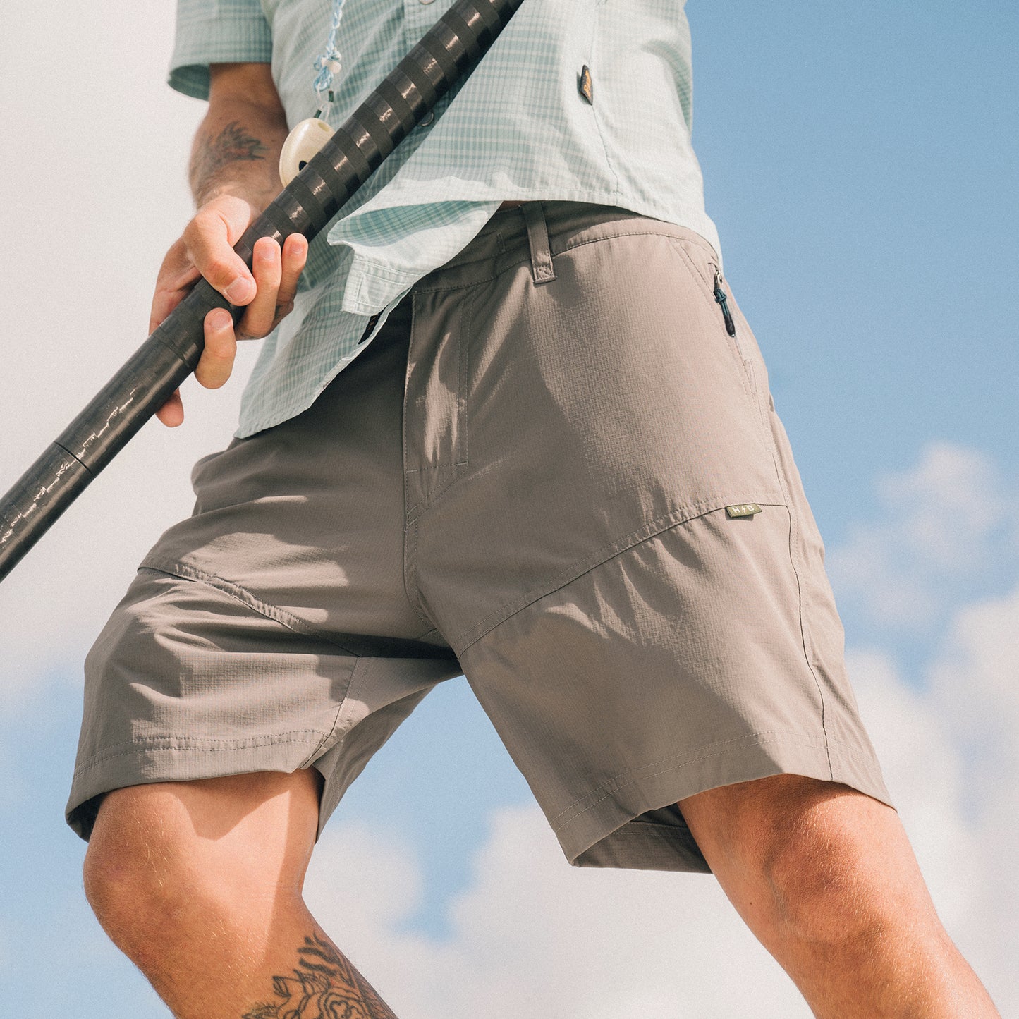 Shoalwater Tech Shorts - Charcoal Grey - View 2