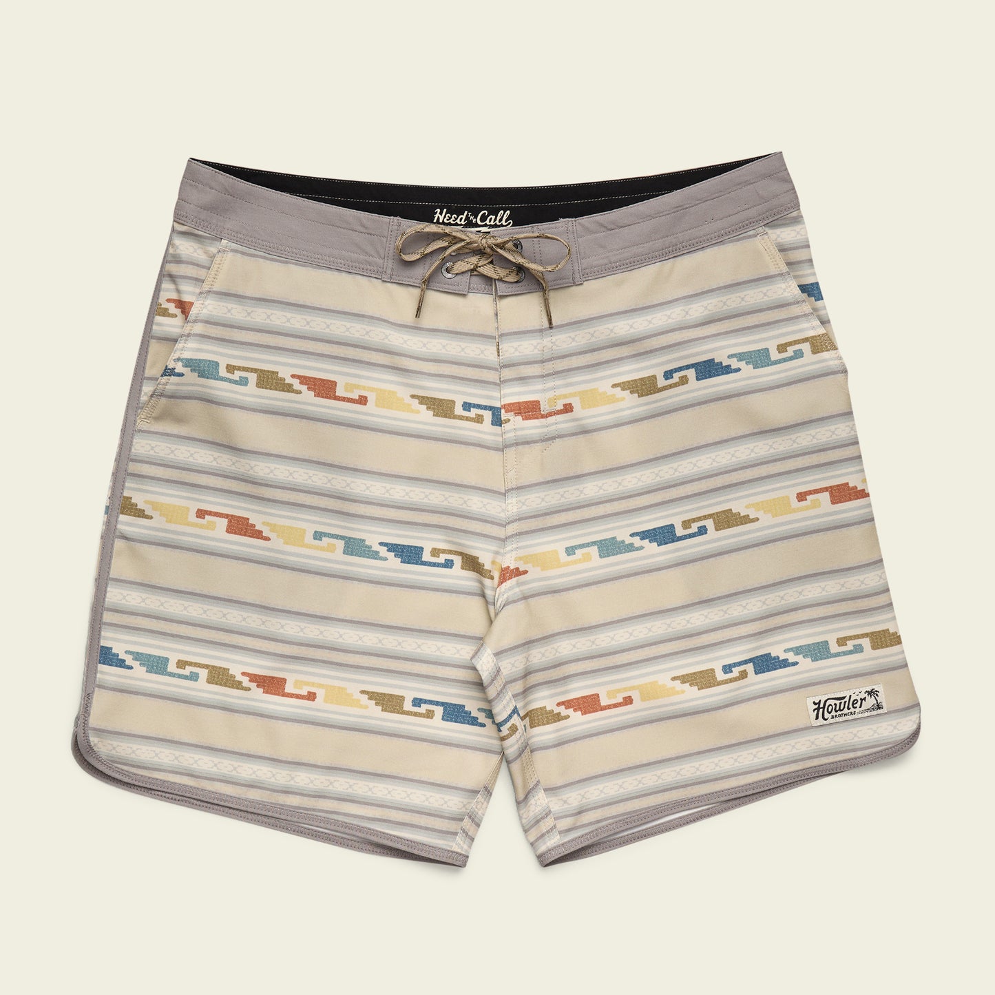Bruja Boardshorts 18.5" - Temple Tracks : Sand - View 1