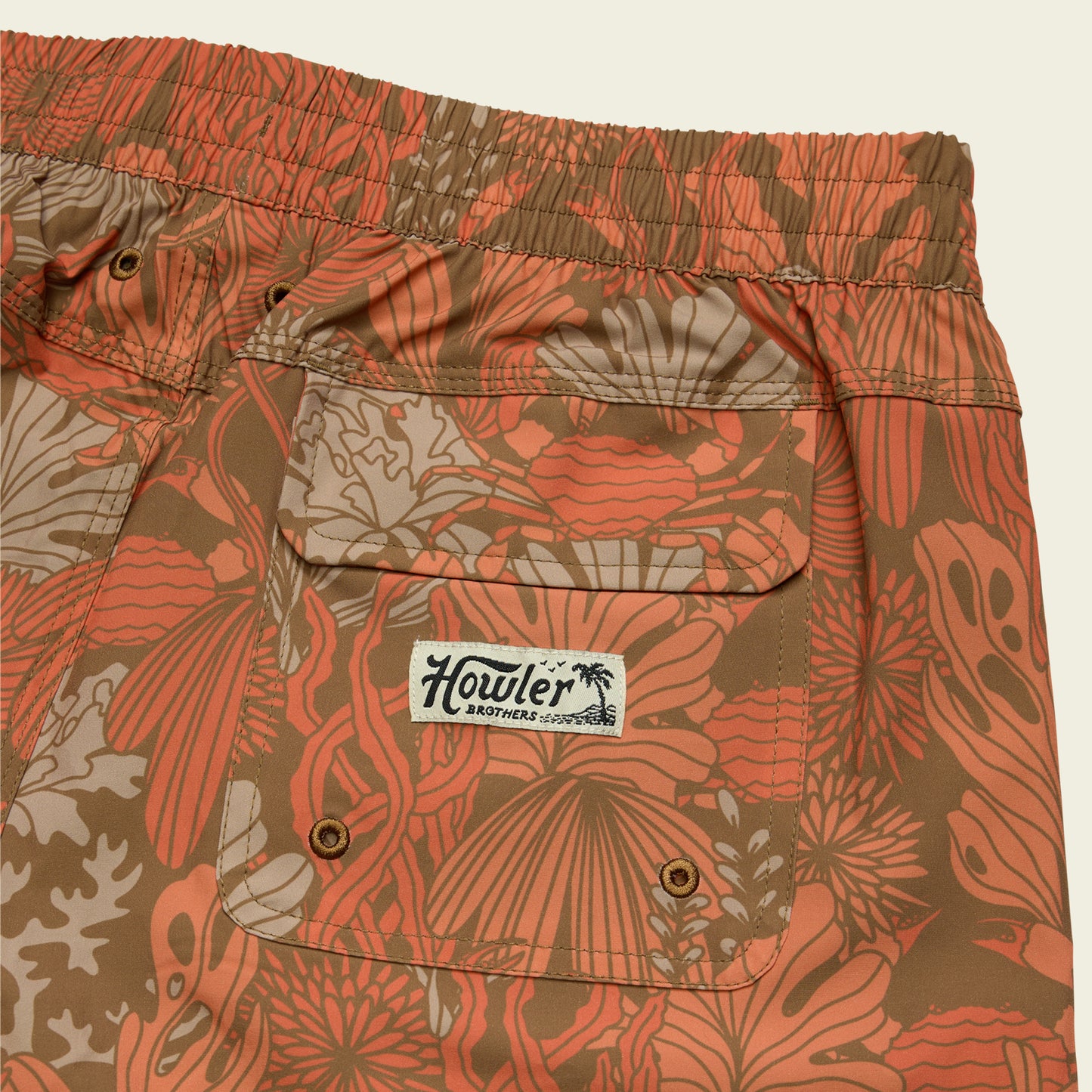 Deep Set Boardshorts - Reef Madness : Tangerine - View 6