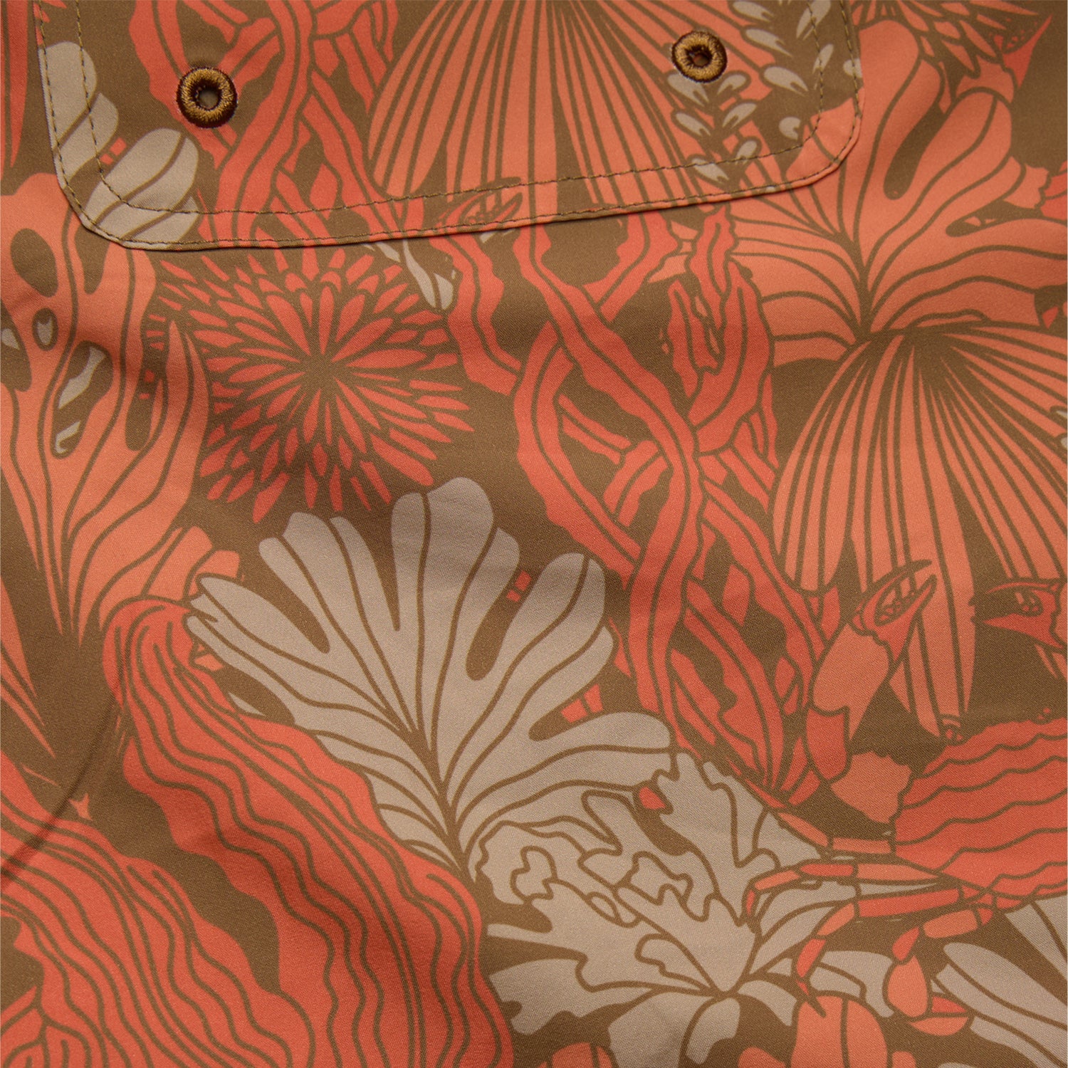 Deep Set Boardshorts - Reef Madness : Tangerine - View 7
