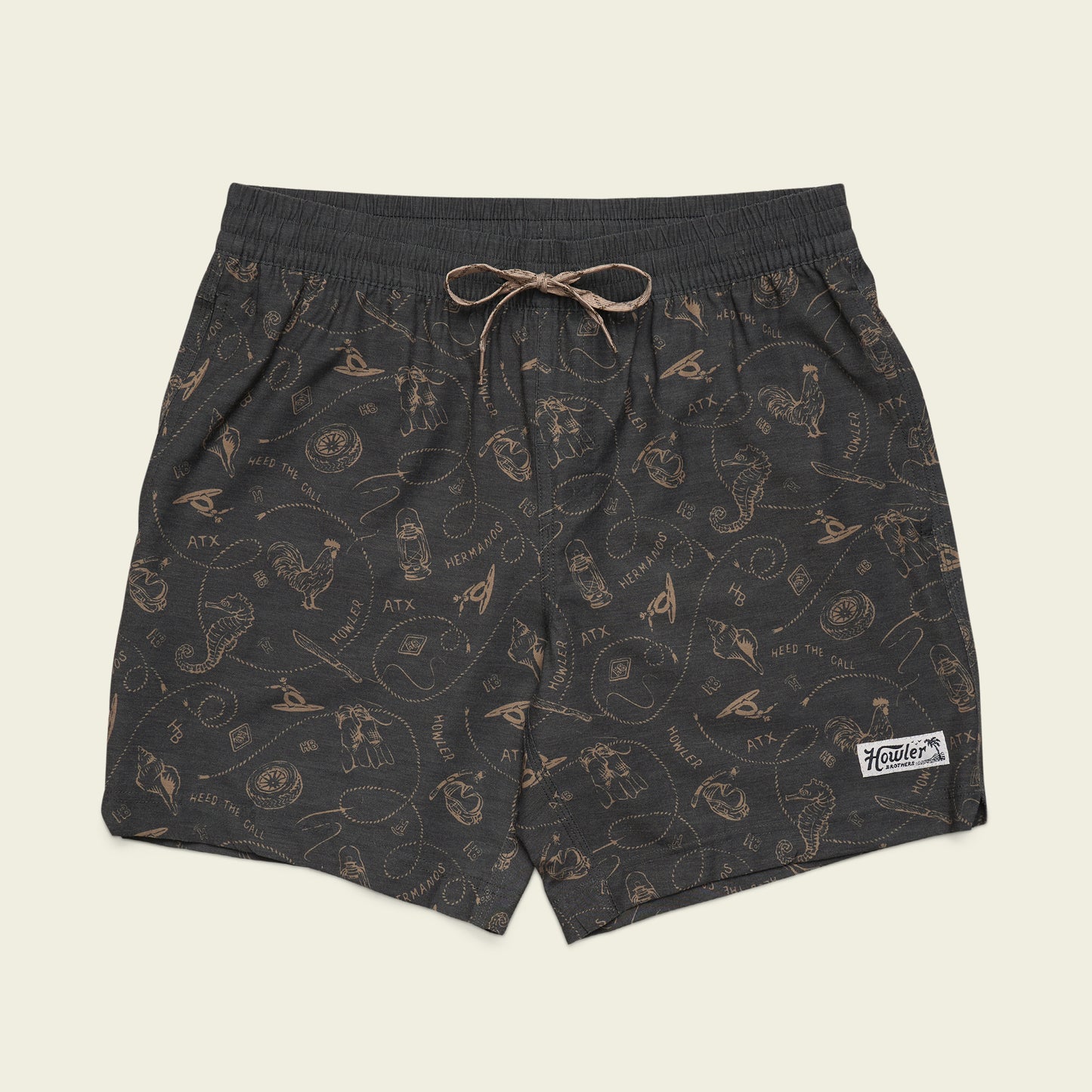 Deep Set Boardshorts - Sea Rodeo : Antique Black - View 1
