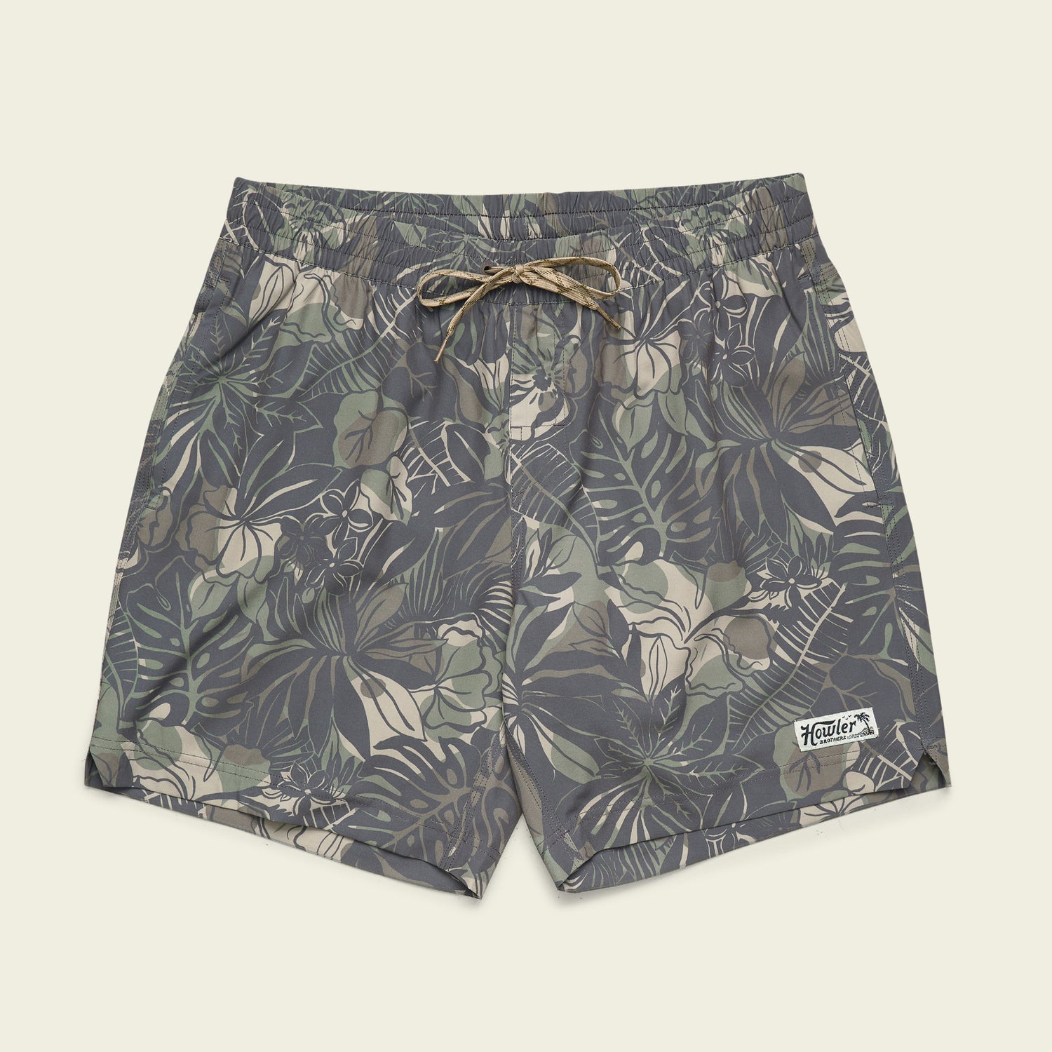 Deep Set Boardshorts - Tropic Noir : Antique Black