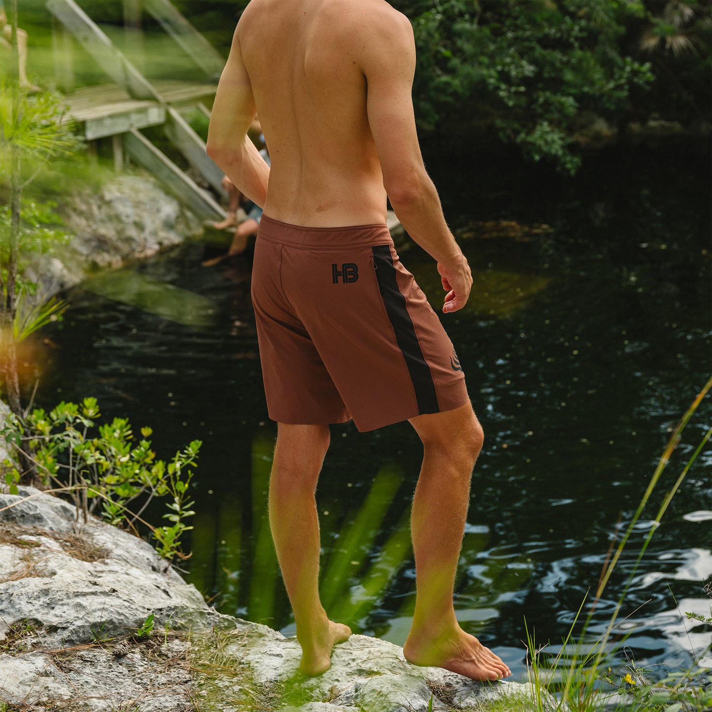 Del Este Boardshorts - Seagrass : Mink Brown - View 7