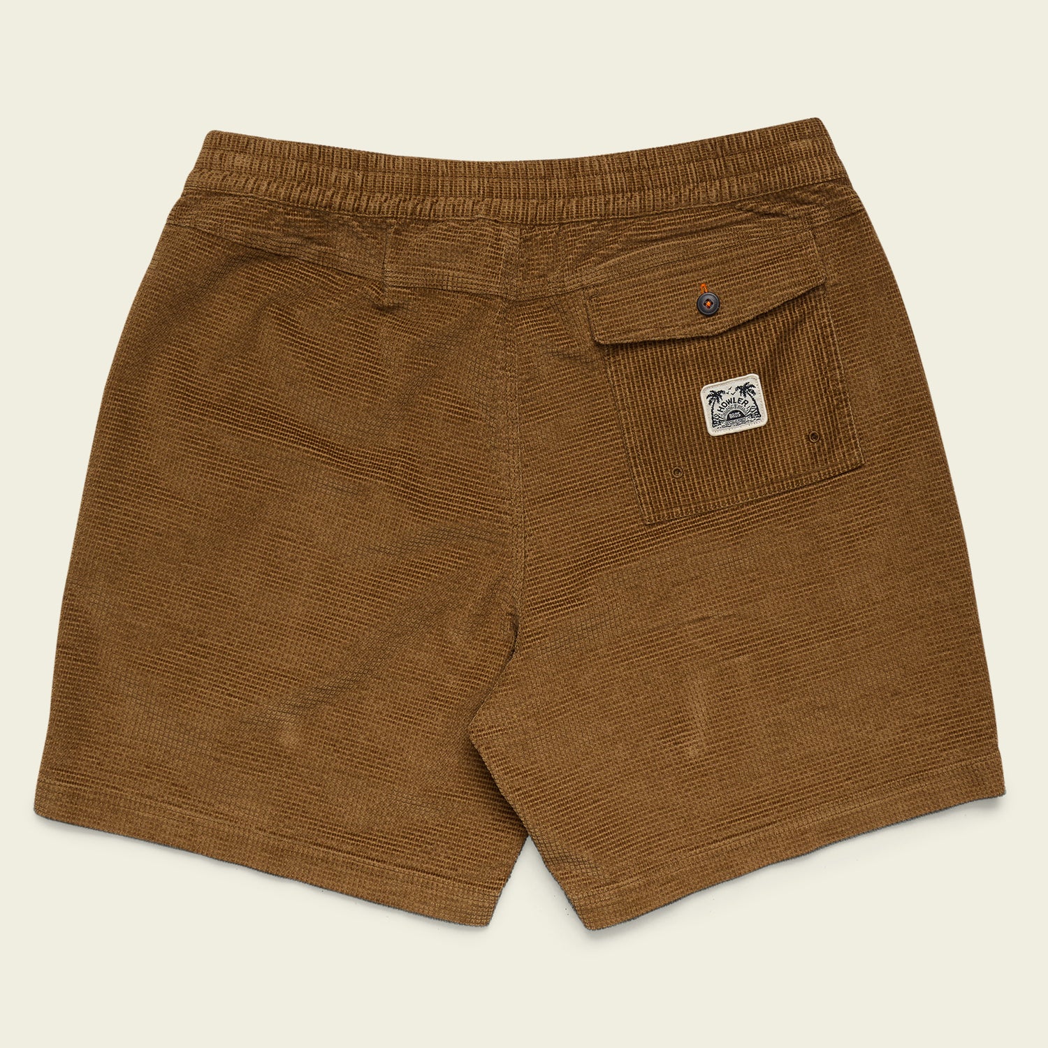 Pressure Drop Cord Shorts - Grid : British Khaki - View 7
