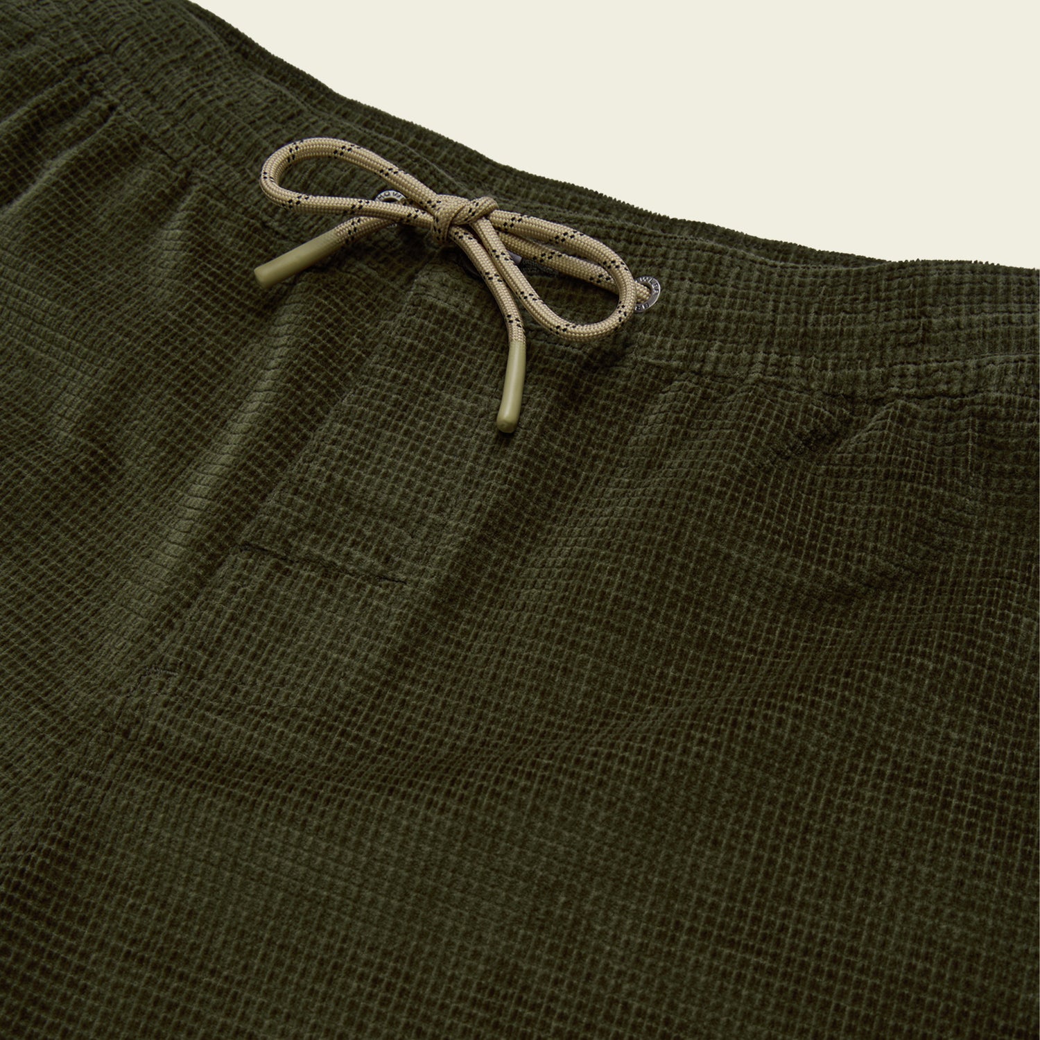 Pressure Drop Cord Shorts - Grid : Dark Olive - View 5