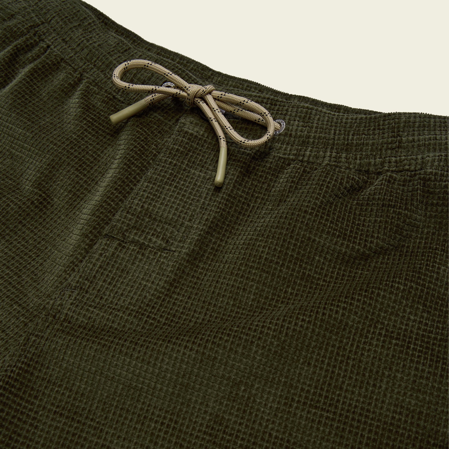 Pressure Drop Cord Shorts - Grid : Dark Olive - View 5
