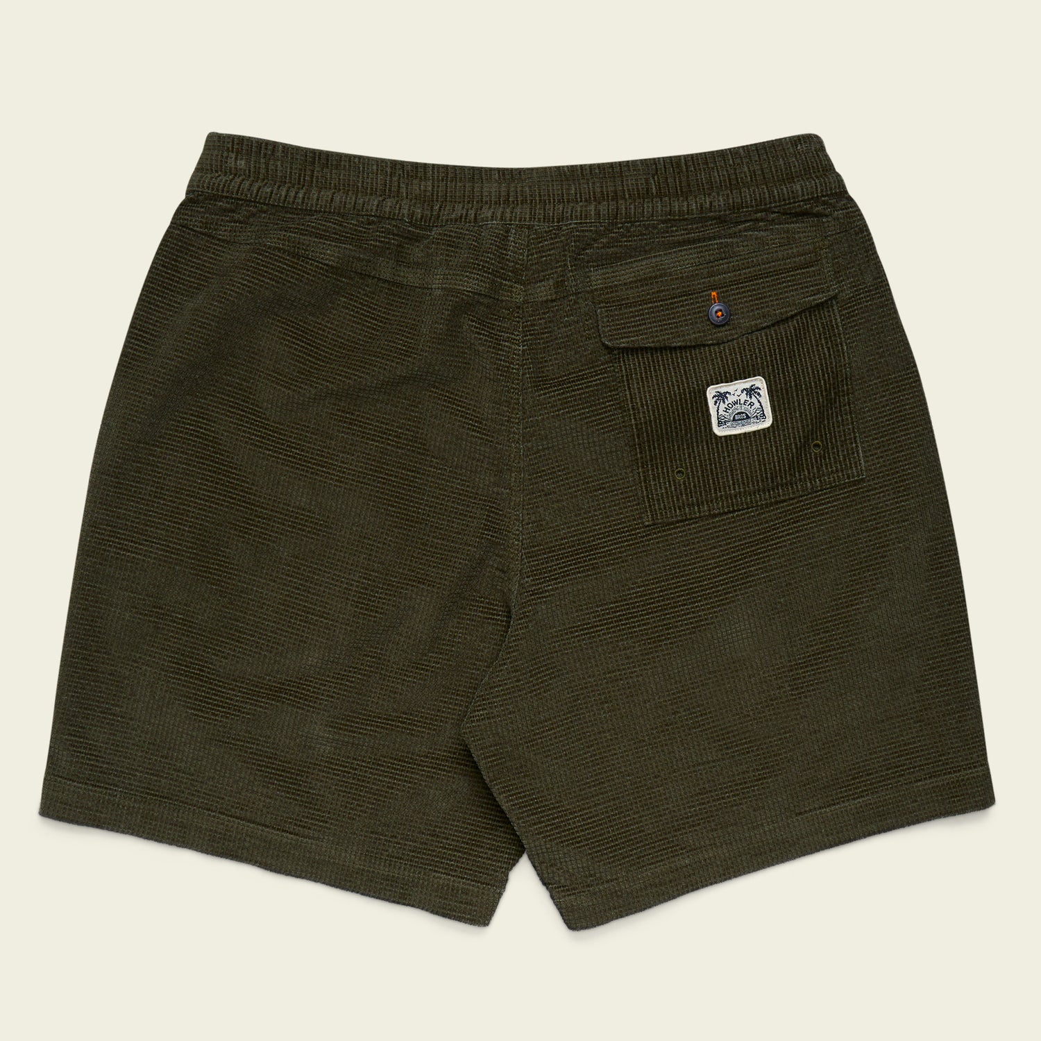 Pressure Drop Cord Shorts - Grid : Dark Olive - View 7