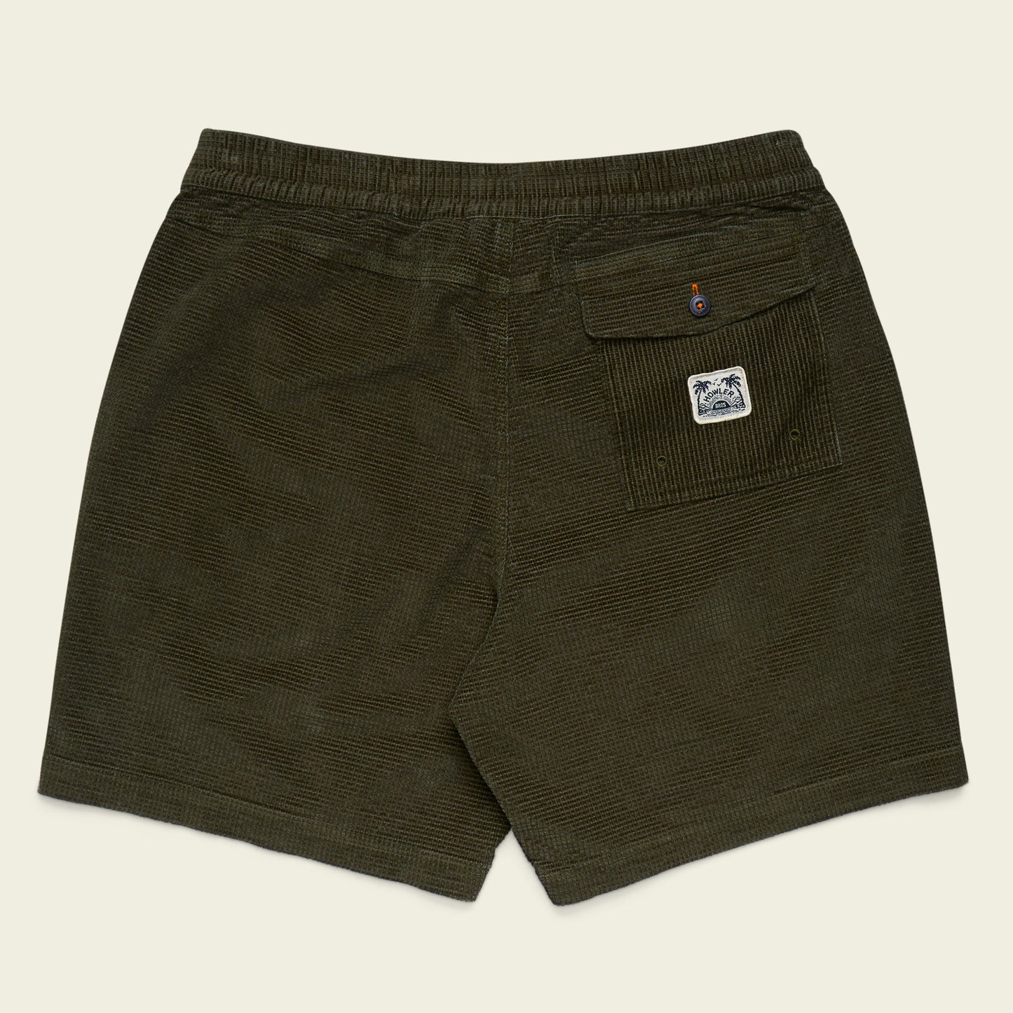 Pressure Drop Cord Shorts - Grid : Dark Olive - View 7