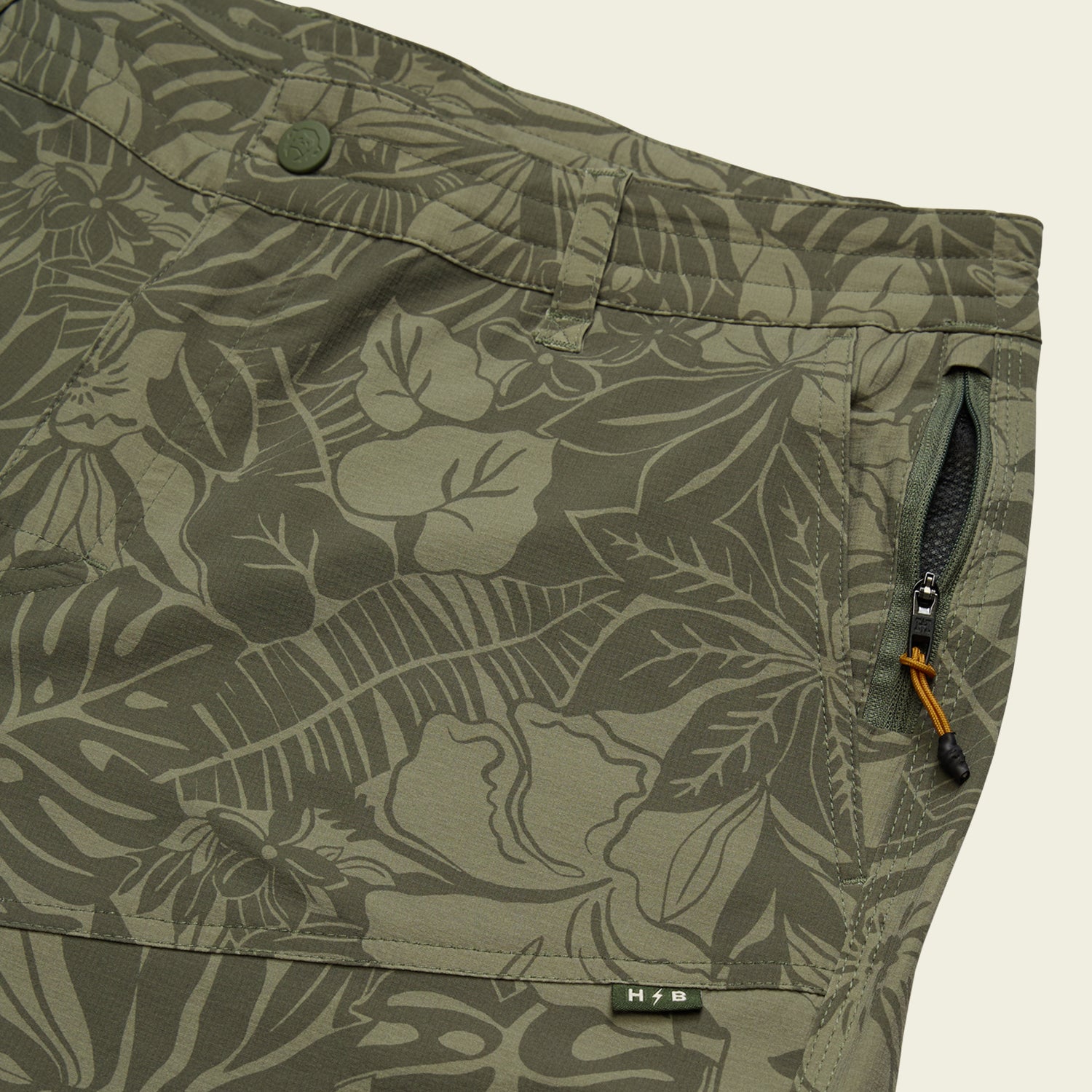 Shoalwater Tech Shorts - Tropic Noir : Vetiver - View 5
