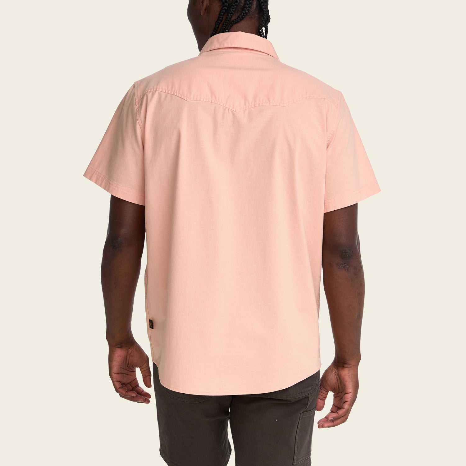 Crosscut Deluxe Shortsleeve Shirt - Seagrass : Coral Oxford - View 6
