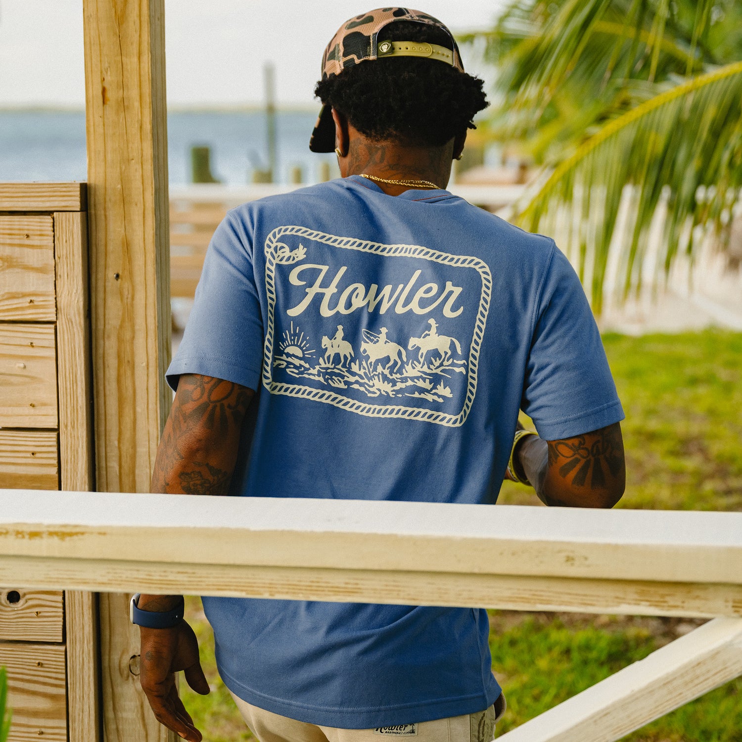 Howler Posse T-Shirt - Blue Horizon