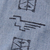 Pictographs : Washed Indigo Chambray / S